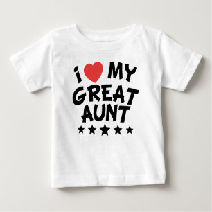 I Herz meine Großtante Baby T-shirt