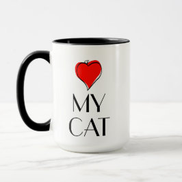 I Herz meine Katze Tasse