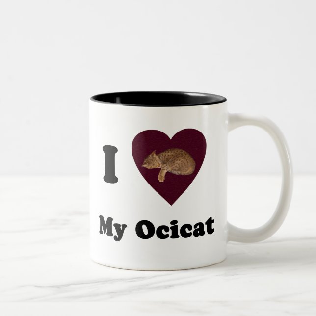 I Herz meine Ocicat Tasse (Rechts)