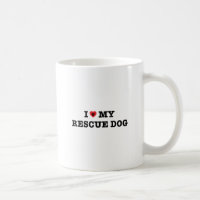 I Herz meine Rettungs-Hundekaffee-Tasse