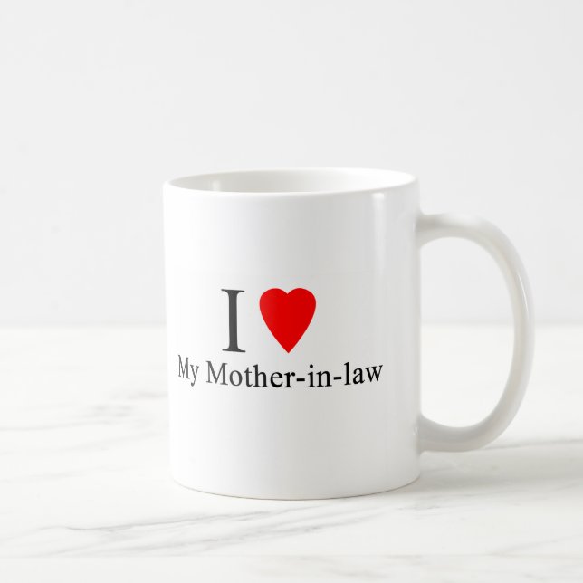 I Herz meine Schwiegermutter Tasse (Rechts)