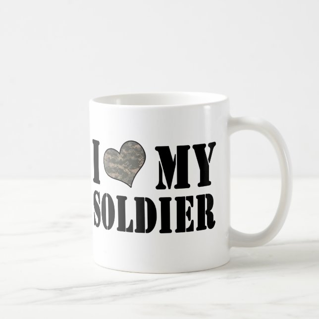 I Herz meine Soldat-Tasse Kaffeetasse (Rechts)