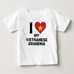 I Herz meine vietnamesische Großmutter Baby T-shirt