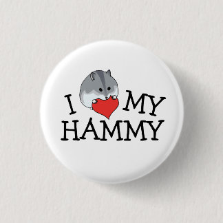 I Herz meines Hammy Russe-Campbell Zwerg Button