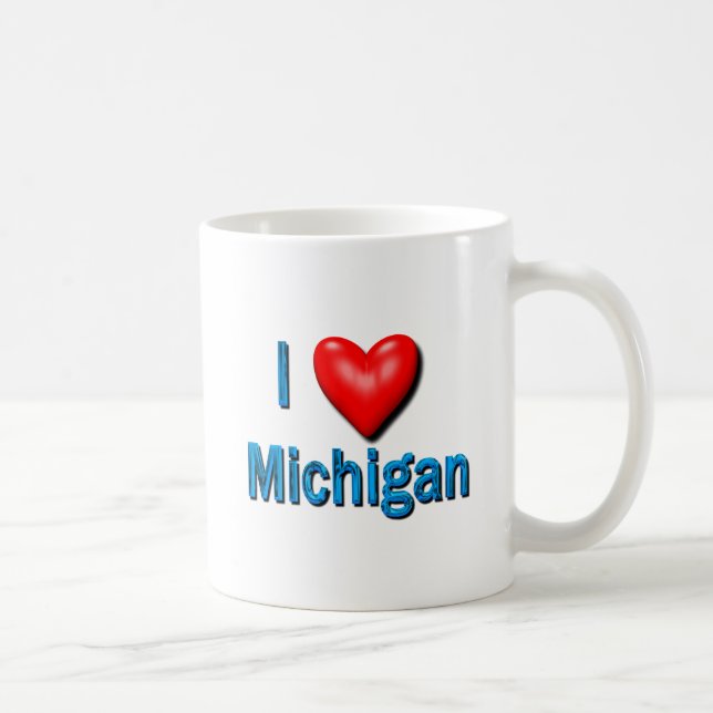 I Herz Michigan Kaffeetasse (Rechts)