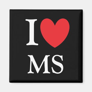 I Herz-Mississippi-Magnet Magnet