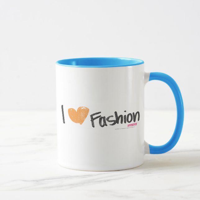 I Herz-Mode-Orange Tasse (Rechts)