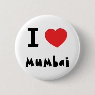 I Herz Mumbai/Bombay Button