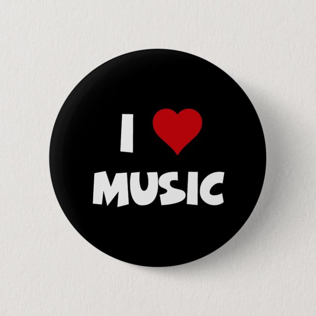 I [Herz] Musik-Taste Button (Vorderseite)