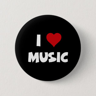 I [Herz] - Musikknopf Button