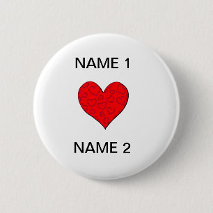 I Herz-Name Button