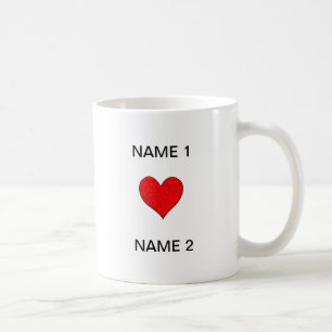 I Herz-Name Tasse
