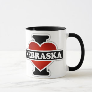 I Herz Nebraska Tasse