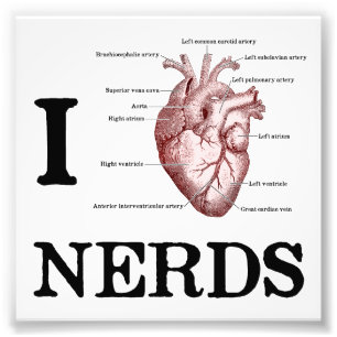 I Herz-Nerds Fotodruck