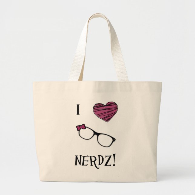 I Herz Nerdz Tasche (Vorne)