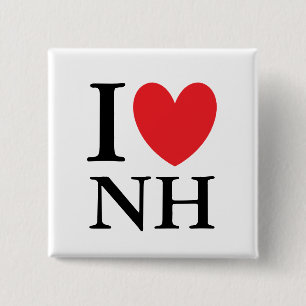 I Herz-New Hampshire Button