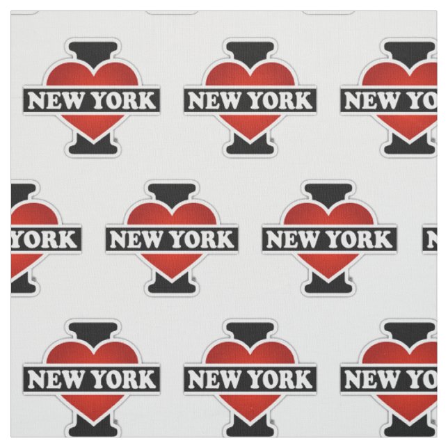 I Herz New York Stoff (Muster)