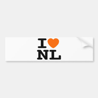 I Herz NL Autoaufkleber