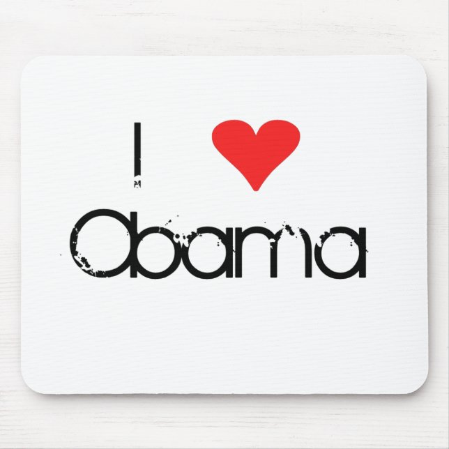 I Herz Obama Mousepad (Vorne)