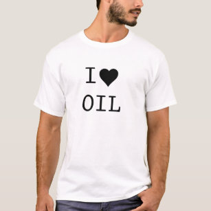 I Herz-Öl (weiß) T-Shirt