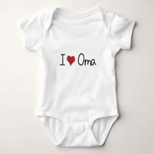 I Herz Oma Baby Strampler