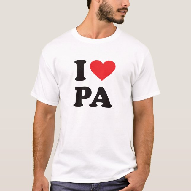 I Herz PA - Pennsylvania T-Shirt (Vorderseite)