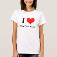 I Herz-personalisierte T-Shirts