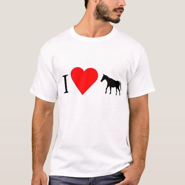I Herz-PferdeT - Shirt (Vorderseite)