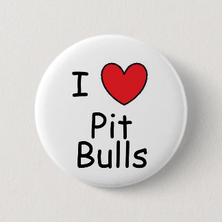 I Herz-Pitbullen Button