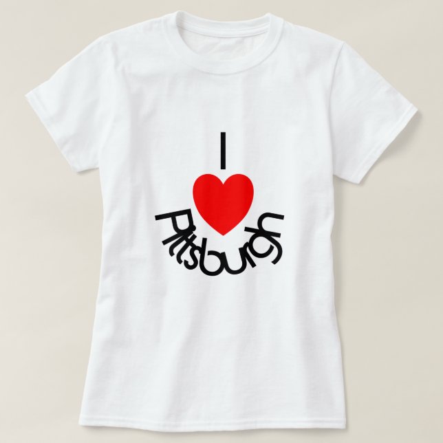 I Herz Pittsburgh T-Shirt (Design vorne)