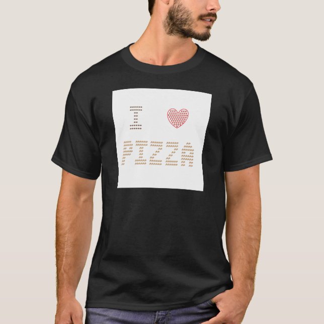 I Herz-Pizza der Liebe-Pizza-/I - Emoji Kunst T-Shirt (Vorderseite)