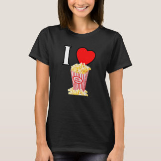 I Herz Popcorn I Liebe Popcorn Wort Favorit sna T-Shirt