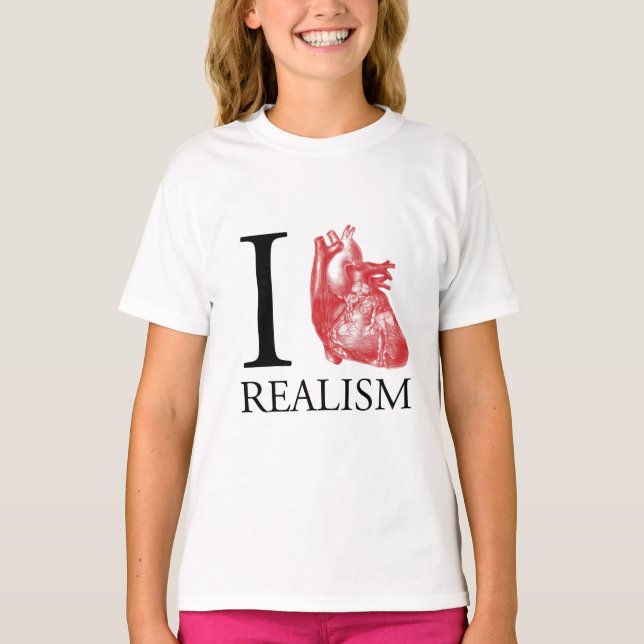 I Herz-Realismus T-Shirt (Vorderseite)