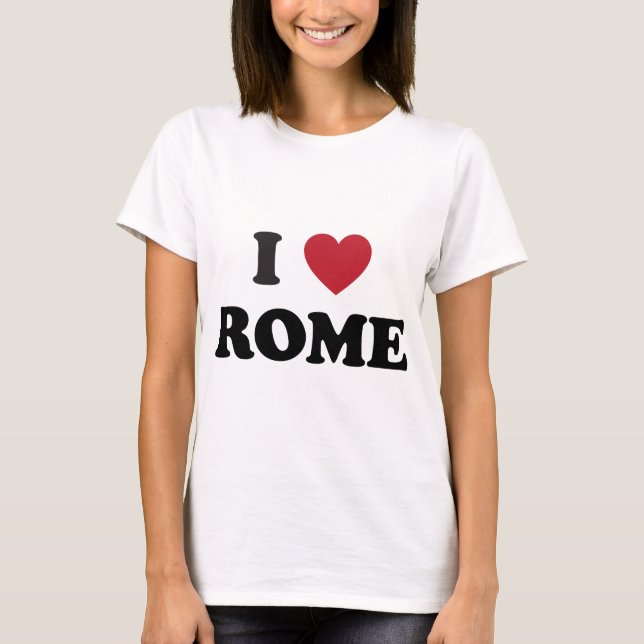 I Herz Rom Italien T-Shirt (Vorderseite)