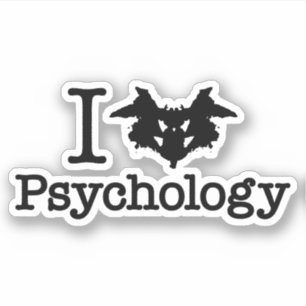 I Herz (Rorschach Inkblot) Psychologie Aufkleber