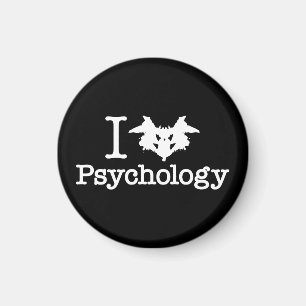 I Herz (Rorschach Inkblot) Psychologie Magnet
