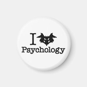 I Herz (Rorschach Inkblot) Psychologie Magnet