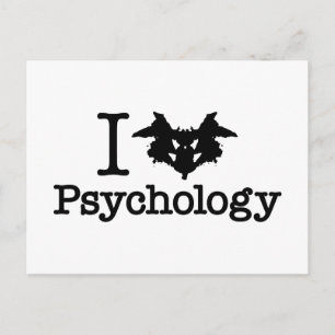 I Herz (Rorschach Inkblot) Psychologie Postkarte