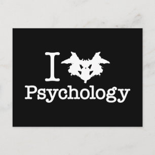 I Herz (Rorschach Inkblot) Psychologie Postkarte