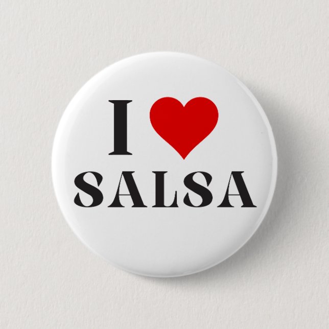 I Herz-Salsa-Taste Button (Vorderseite)