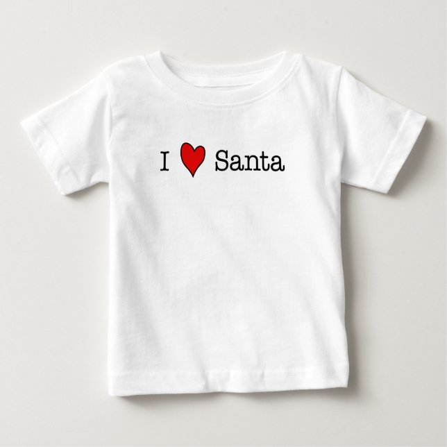 I (Herz) Santa Baby T-shirt (Vorderseite)