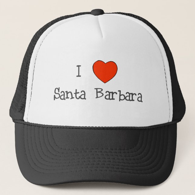 I Herz Santa Barbara Truckerkappe (Vorderseite)