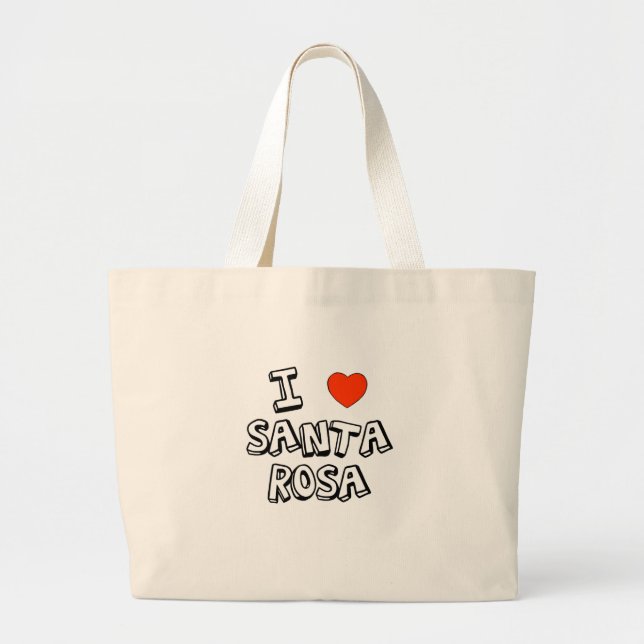 I Herz Santa Rosa Jumbo Stoffbeutel (Vorne)