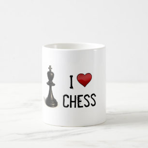 I Herz-Schach Kaffeetasse