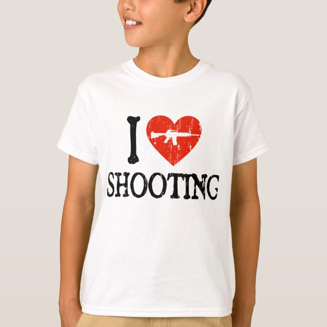 I Herz-Schießen T-Shirt (Vorderseite)