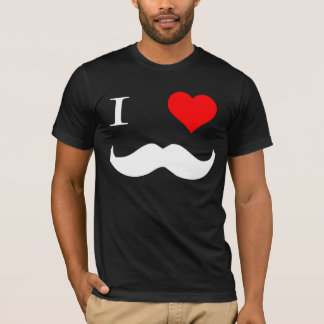 I Herz-Schnurrbärte T-Shirt
