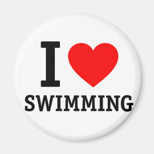 I Herz-Schwimmen Magnet