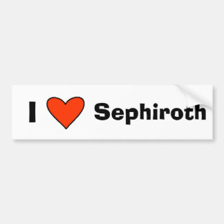 I Herz Sephiroth Autoaufkleber