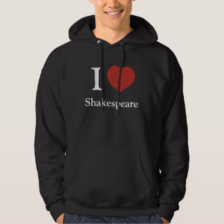 I Herz Shakespeare (mit Kapuze Dunkelheit) Hoodie