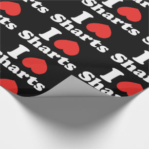 I Herz Sharts Geschenkpapier